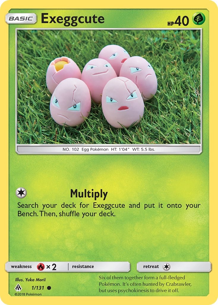 Exeggcute card artwork