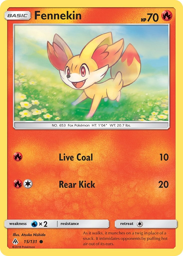 Fennekin card artwork