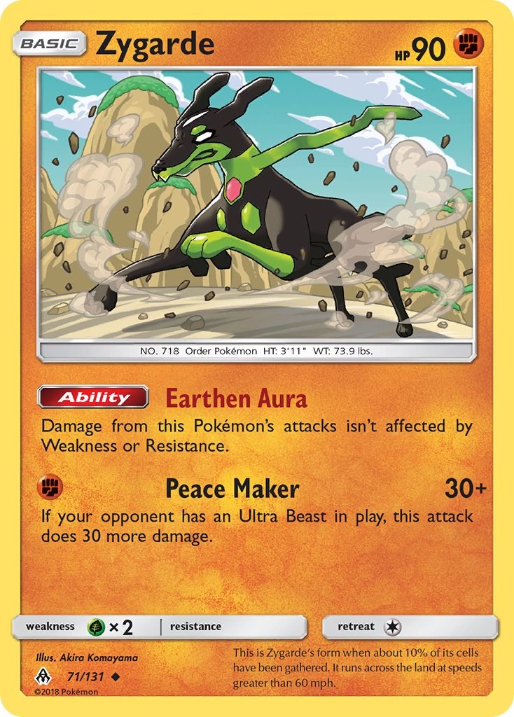 Zygarde card artwork
