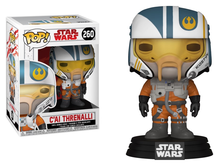 Funko Pop! Star Wars C'ai Threnalli Vinyl-Figur - The Last Jedi, 9.5 Cm, Inkl. Pop-Box-Schutzhülle