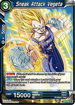 Sneak Attack Vegeta - Colossal Warfare - Dragon Ball Super CCG