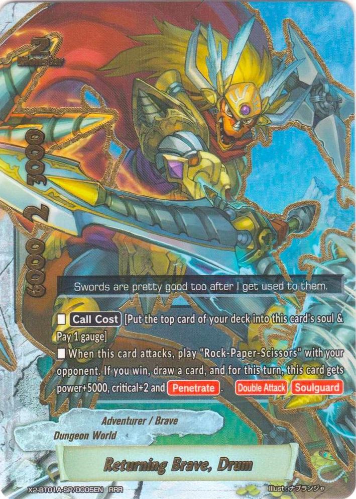 Returning Brave, Drum - Solar Strife - Future Card BuddyFight