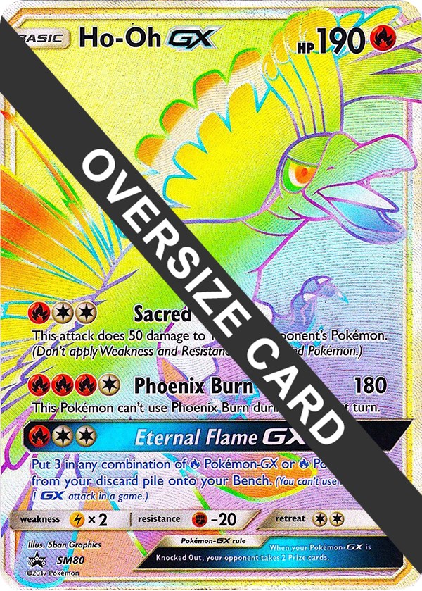 Ho-Oh GX - SM80 (SM Black Star Promo) - Jumbo Cards - Pokemon