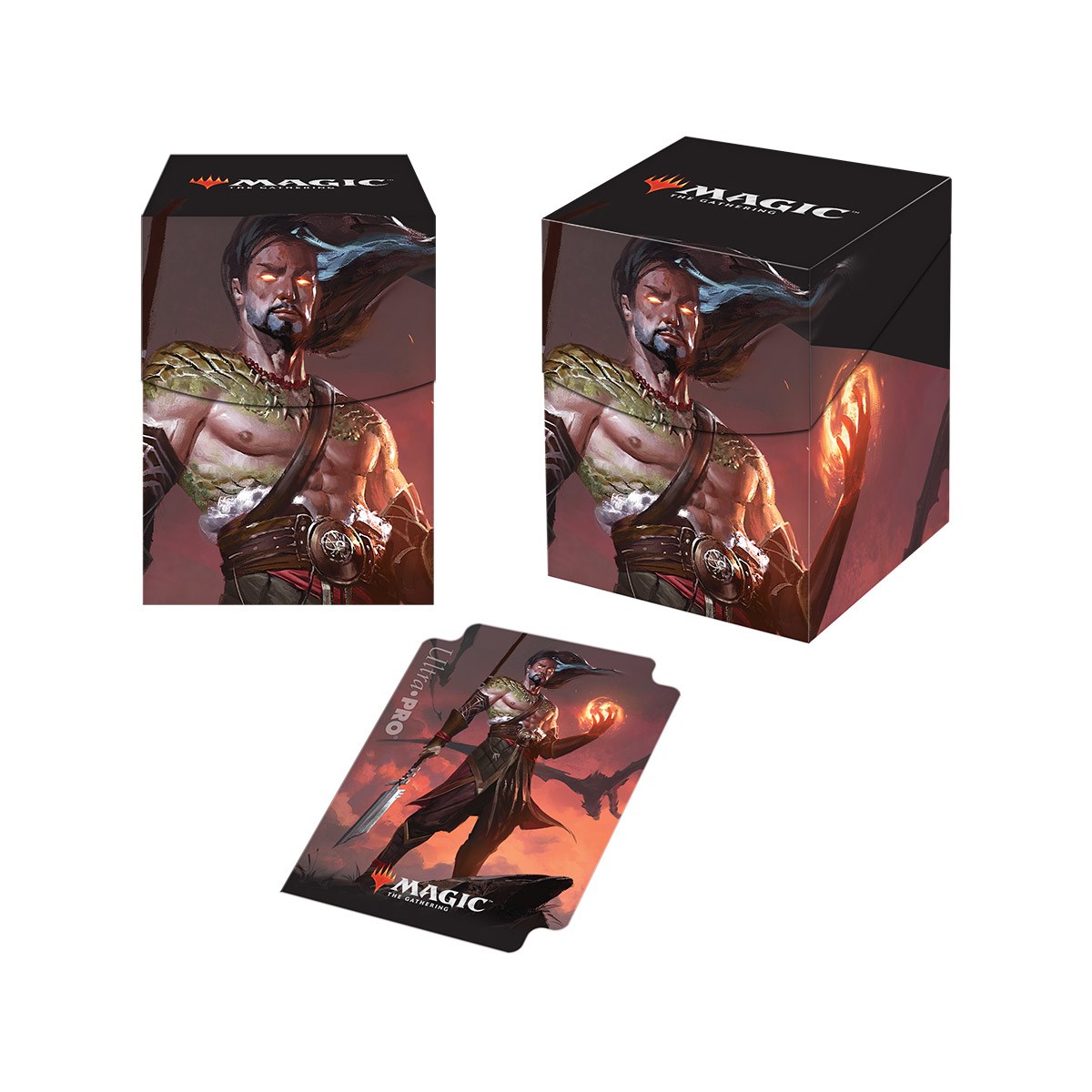 M19 Sarkhan, Fireblood PRO Deck Box for Magic Ultra Pro Deck Boxes