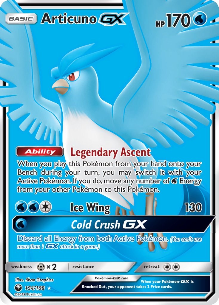 Auction Prices Realized Tcg Cards 2018 Pokemon Sun & Moon Celestial Storm  Full Art/Articuno GX