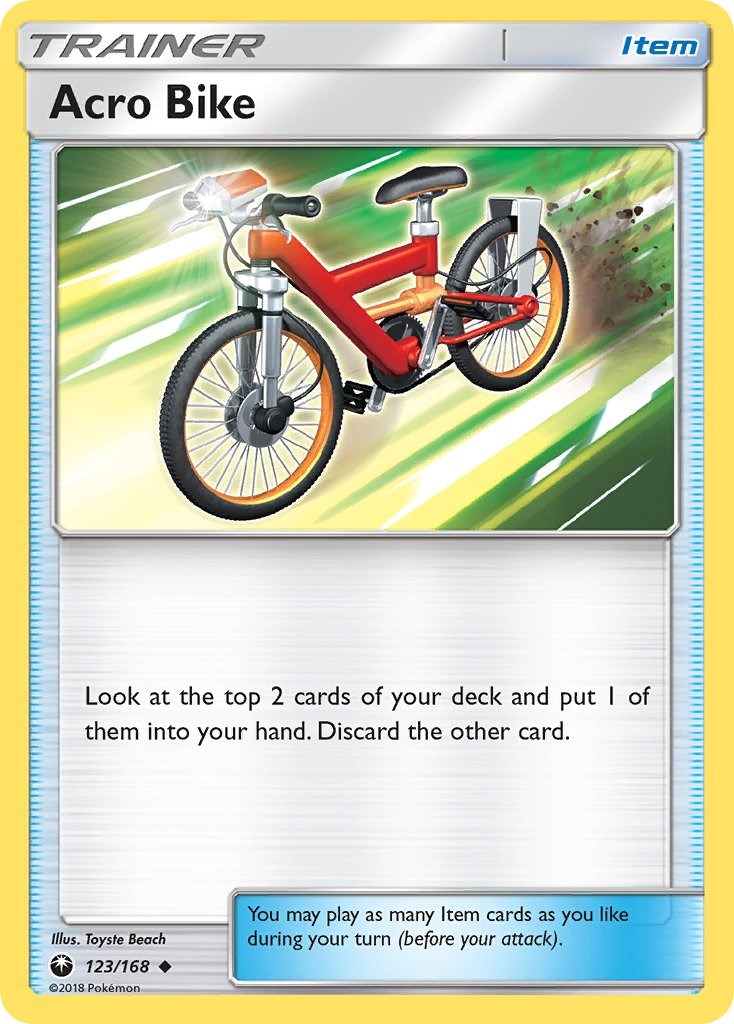Pokemon 178/168 SM Celestial Storm Secret Rare Acro Bike 