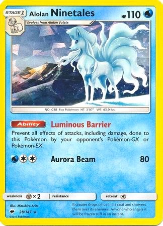 Alolan Ninetales card artwork