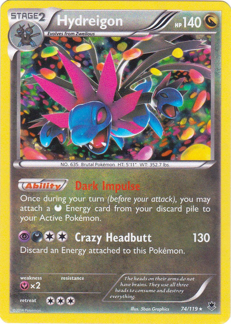 Hydreigon card artwork