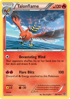Talonflame card artwork