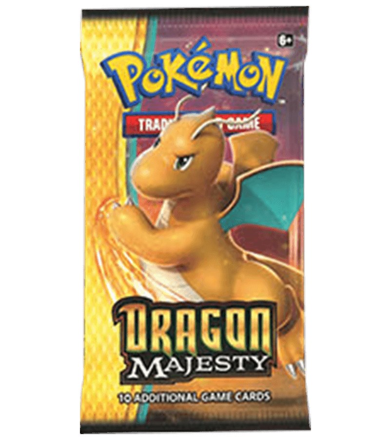Sealed Pokemon Dragon Majesty Booster Pack Unweighed 
