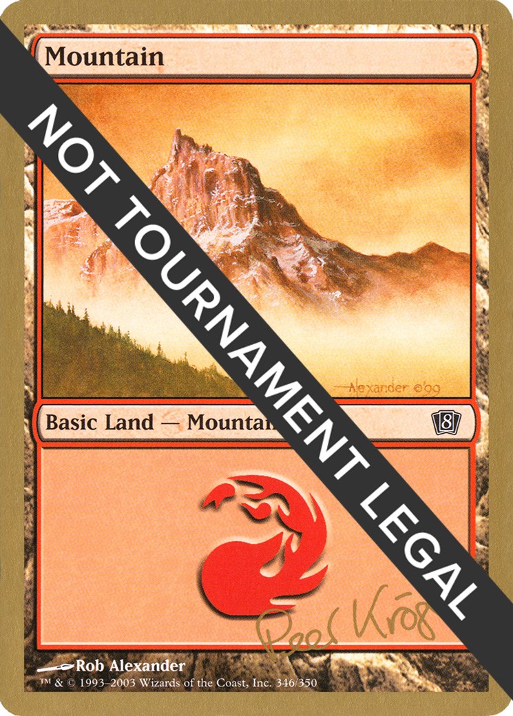 Mountain (346) 2003 Peer Kroger (8ED) World Championship Decks