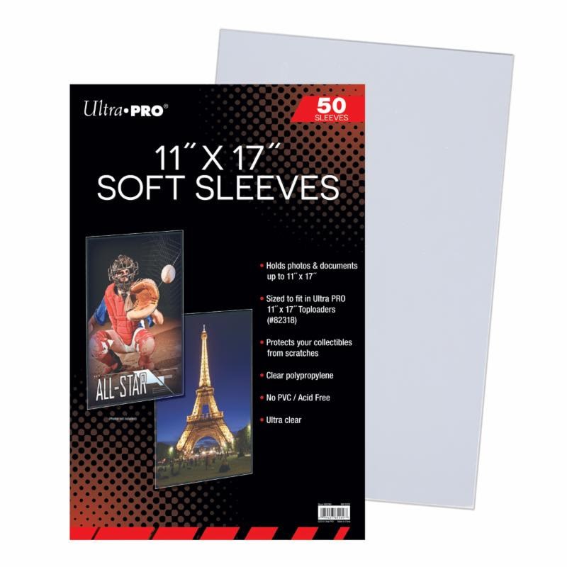 Ultra Pro 11" x 17" Soft Sleeves (50Pack) Ultra Pro Card Sleeves