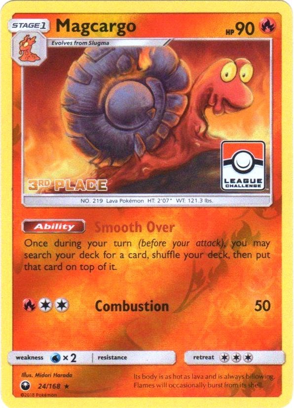 Magcargo - 24/168 (Pokemon League) [3rd Place] card artwork