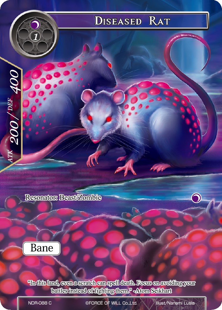 Diseased Rat (Full Art) - New Dawn Rises - Force of Will