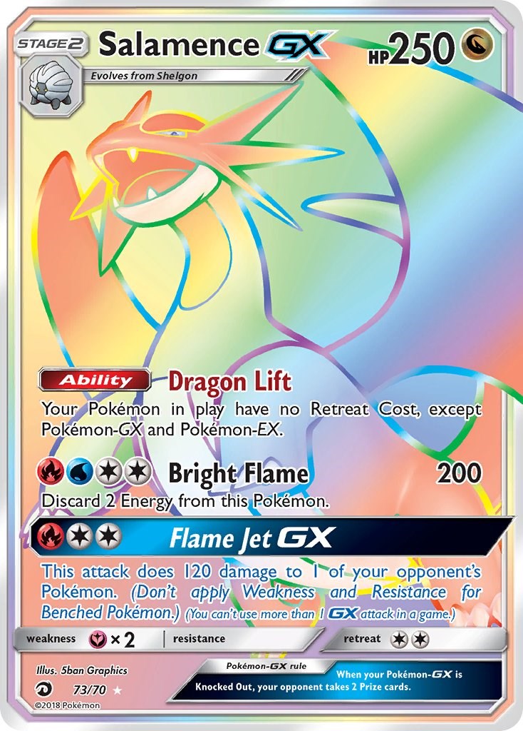 Pokémon TCG: Salamence GX (44/70) - SM7.5 Dragões Soberanos