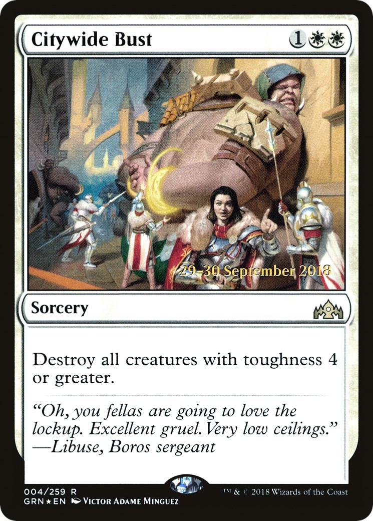 Citywide Bust Prerelease Cards Magic The Gathering