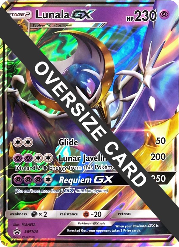 Lunala GX - SM103 - Jumbo Cards - Pokemon