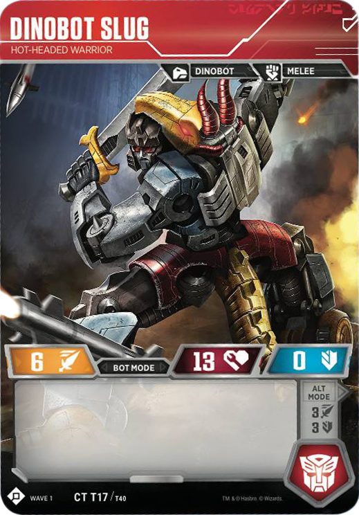 Dinobot Slug - Hot-headed Warrior - Wave 1 - Transformers Tcg