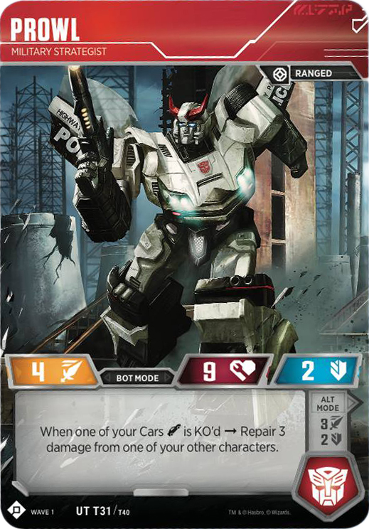 Magic: The Gathering - Prowl, Strategist Stoico // Prowl, Vehculo De Persecucin (001) - Transformers - Coleccionable Mtico - Carta Doble Cara Legendaria! Magic: The Gathering - Prowl, Strategist Stoico // Prowl, Vehculo De Persecucin (001) - Transformers - Coleccionable Mtico - Carta Doble Cara Legendaria!