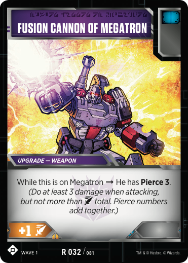 Fusion Cannon of Megatron - Wave 1 - Transformers TCG