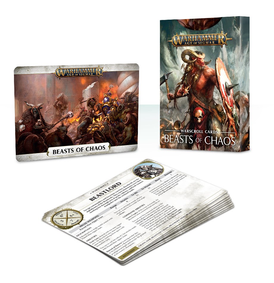 Warhammer: Age of Sigmar - Warscroll Cards: Beasts of Chaos - Warhammer ...