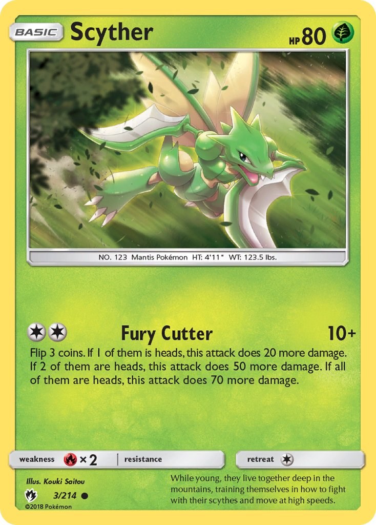 Scyther card artwork