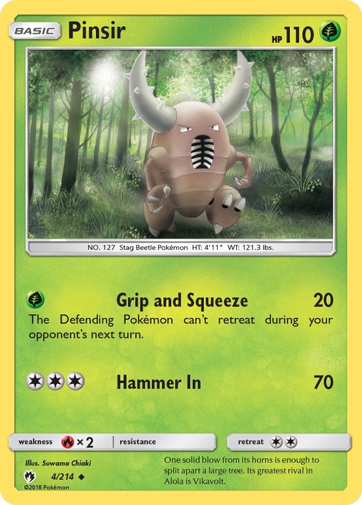 Pinsir card artwork