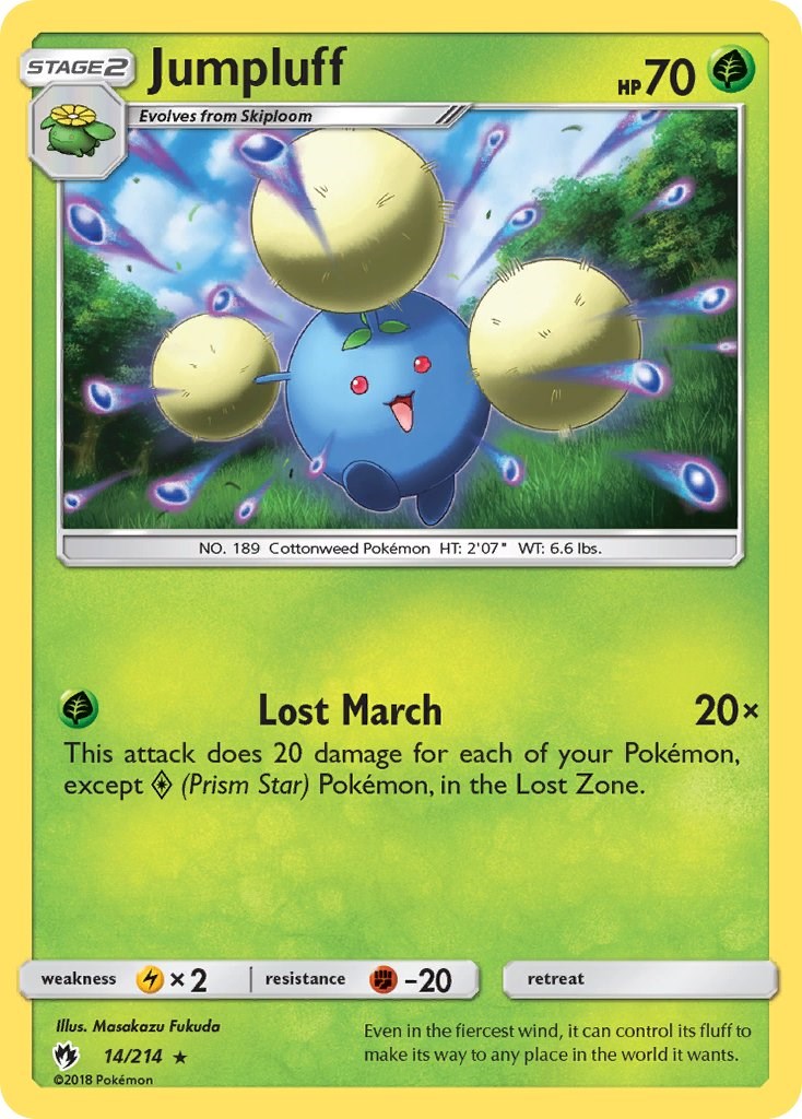 Jumpluff card artwork