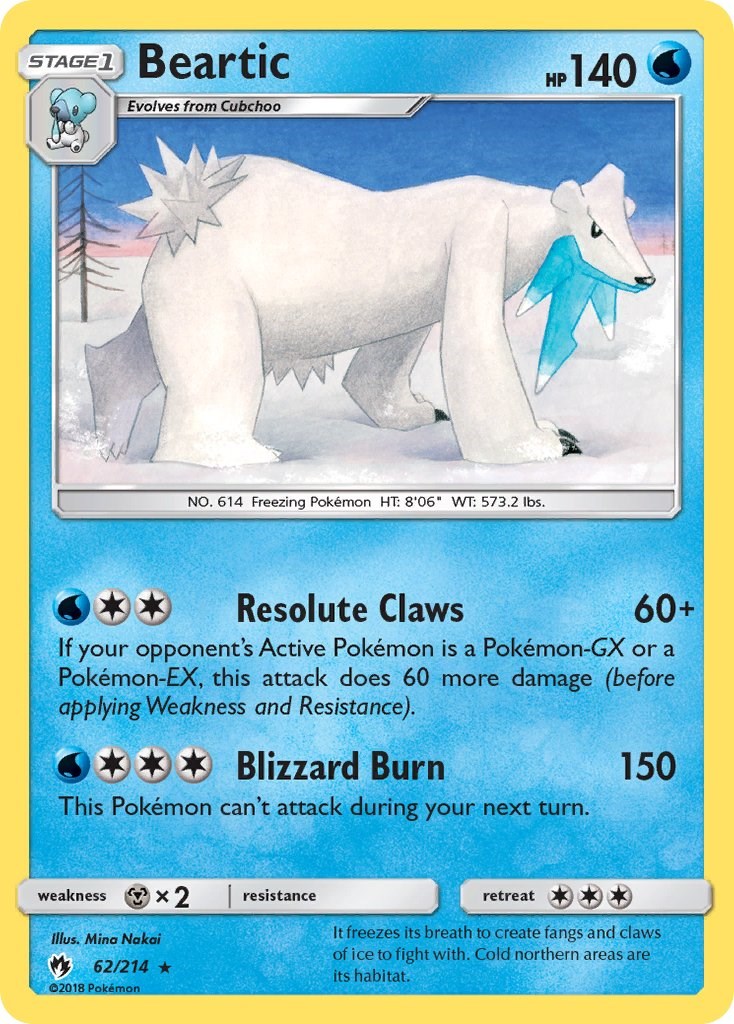 Beartic card artwork