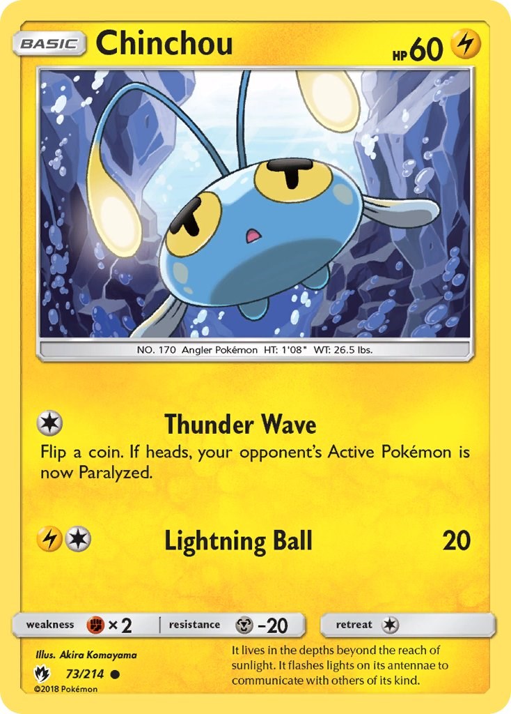 Chinchou card artwork