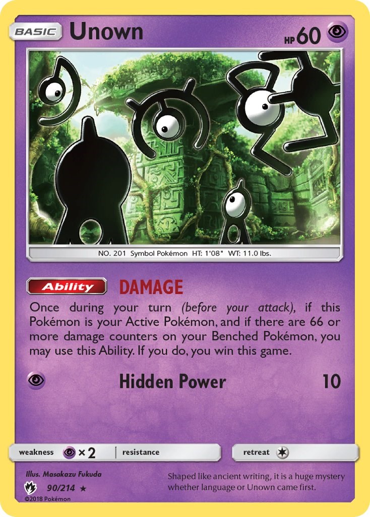 unown card Values - MAVIN