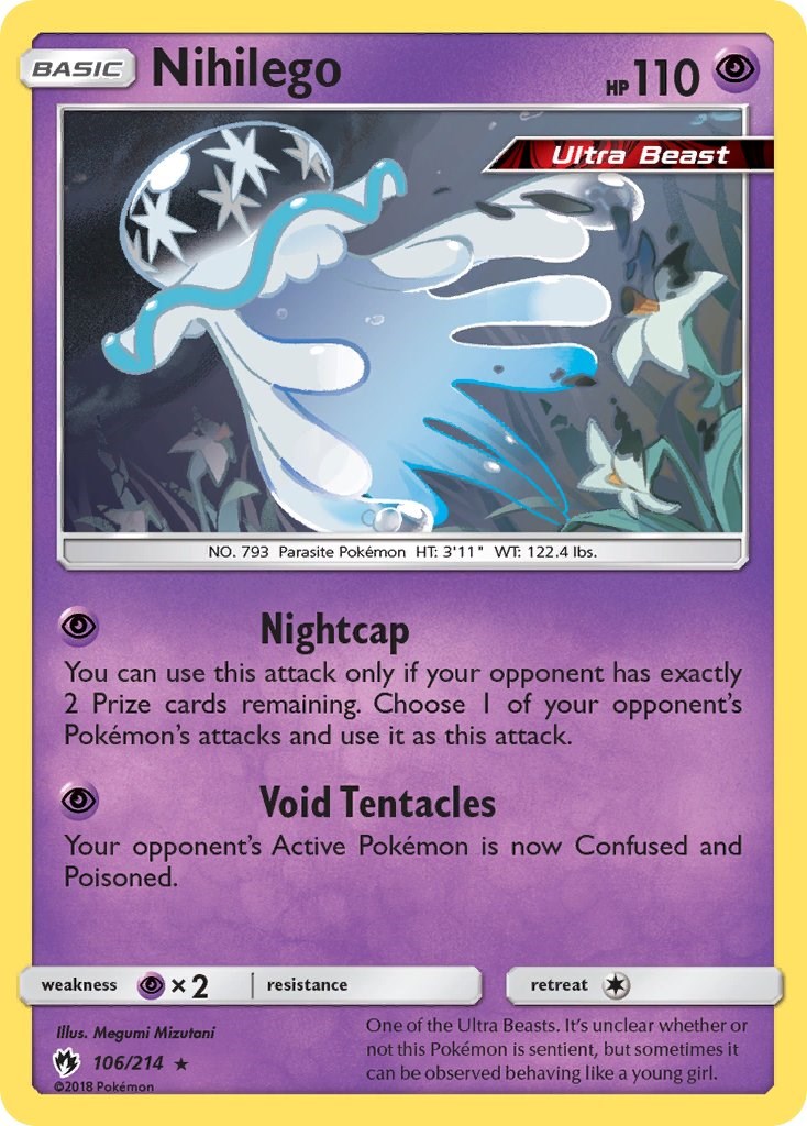 Nihilego (106/214) Carta Avulsa - Pokémon TCG
