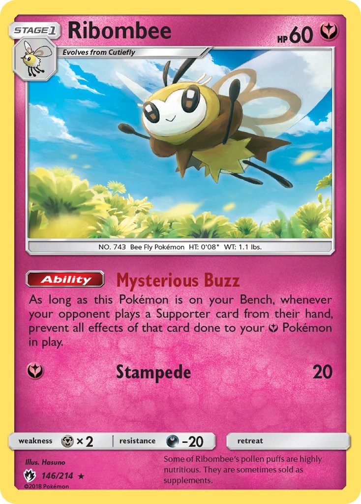 Pokemon abilities. Ribombee. Ribombee Pokemon. Pokemon SM. 011/214 Pokemon.