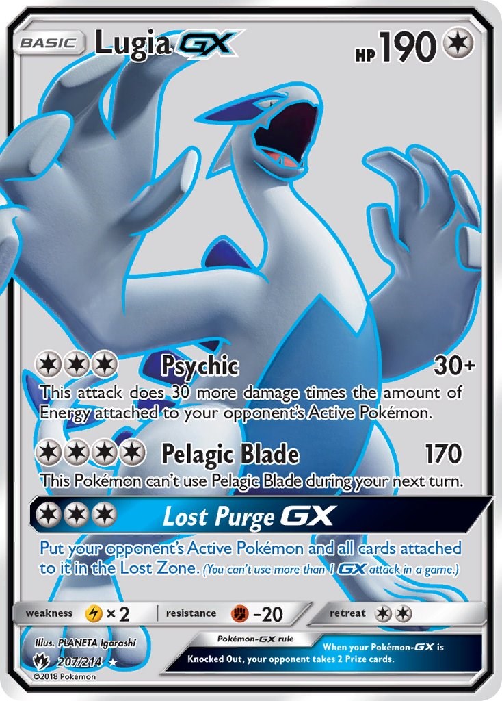 Lugia GX - SM - Lost Thunder - Pokemon