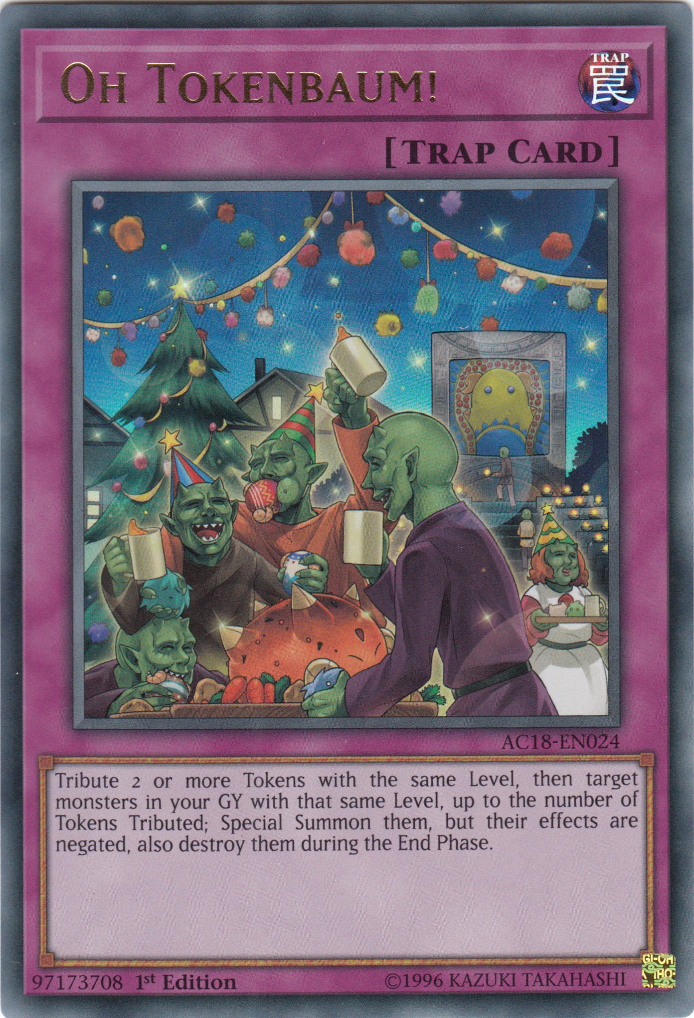 Oh Tokenbaum! Advent Calendar 2018 YuGiOh