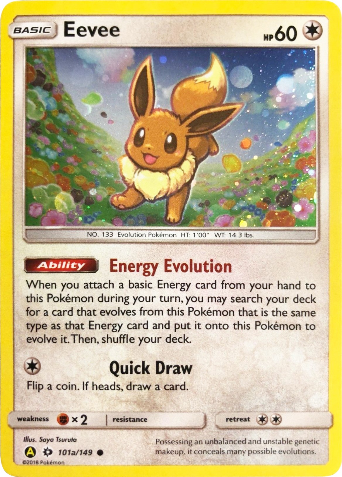 Eevee SUM 101  Pokemon TCG POK Cards