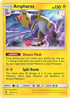 Ampharos card artwork