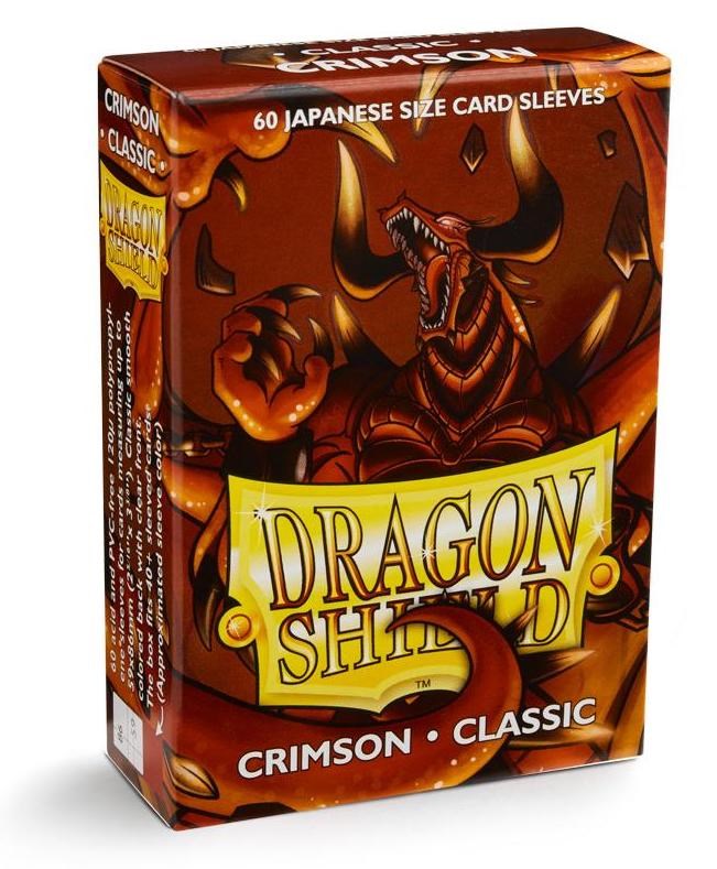 Dragon Shield Classic Japanese Sleeves - Crimson (60-Pack) - Dragon ...