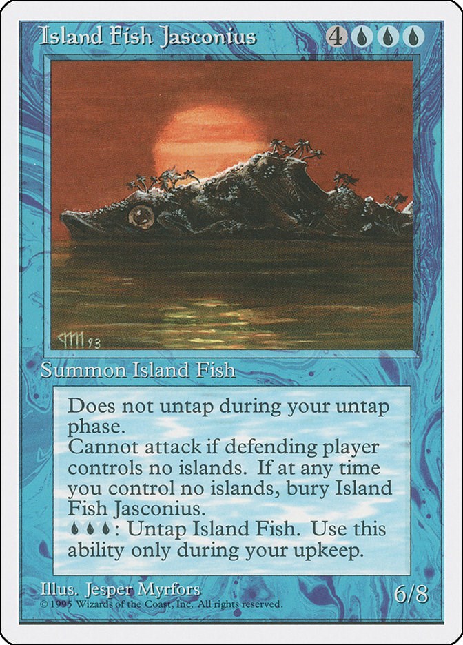 Island Fish Jasconius - Fourth Edition - Magic: The Gathering