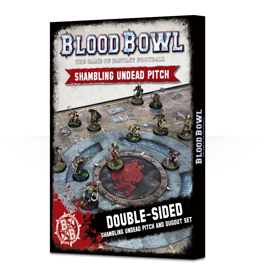 Blood Bowl Shambling Undead Pitch & Dugout Warhammer Game Accessories Warhammer Game