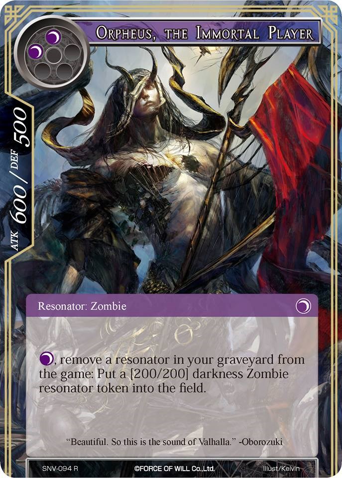 Orpheus, the Immortal Player - The Strangers of New Valhalla - Force of Will