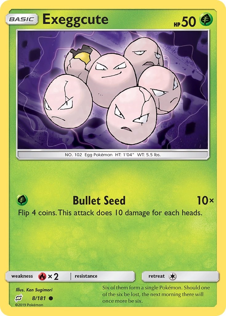 Exeggcute card artwork
