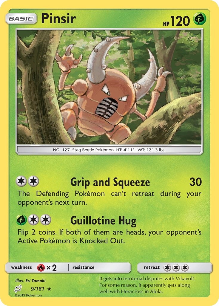 Pinsir card artwork