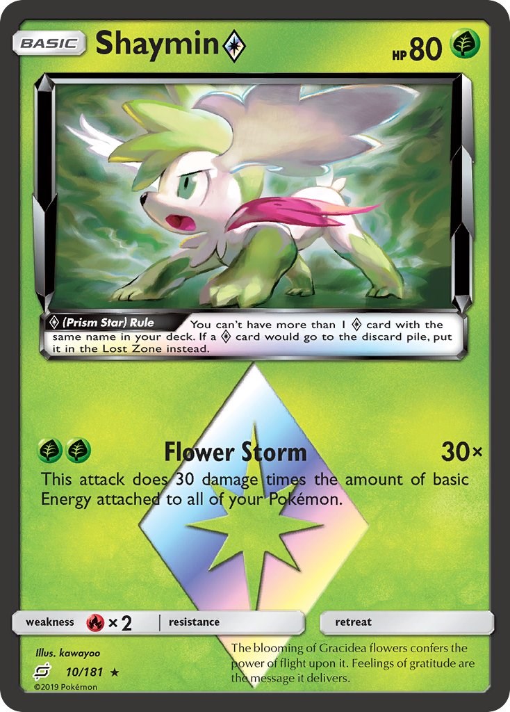 Card Pokemon Shaymin Prism