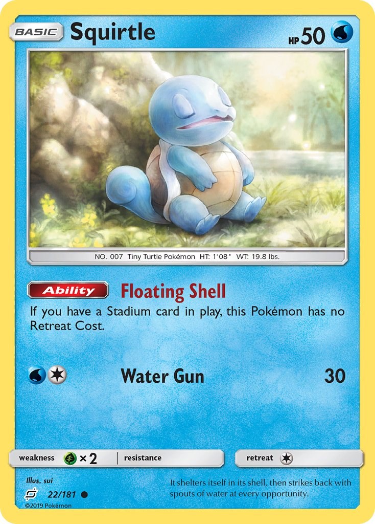 Squirtle card artwork