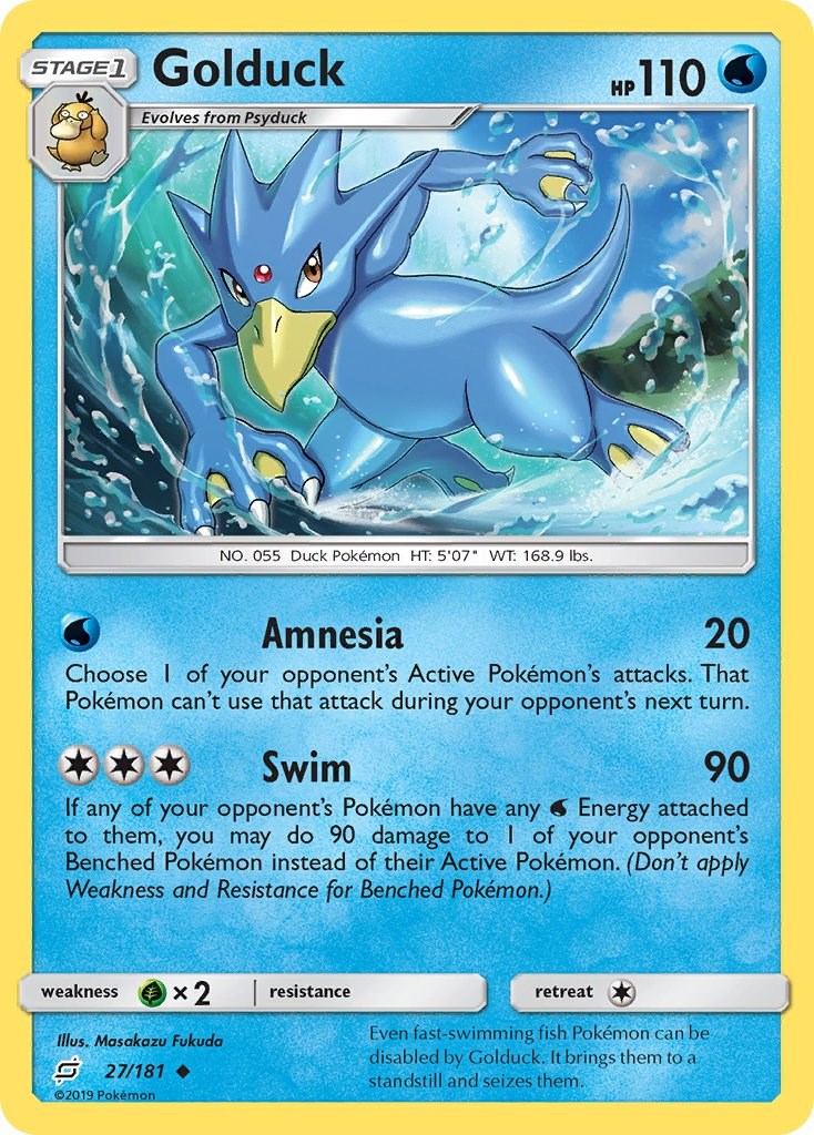Golduck card artwork