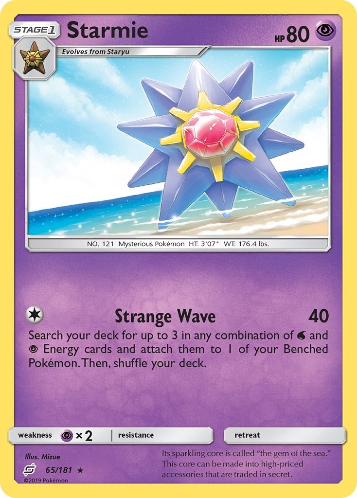 Starmie card artwork