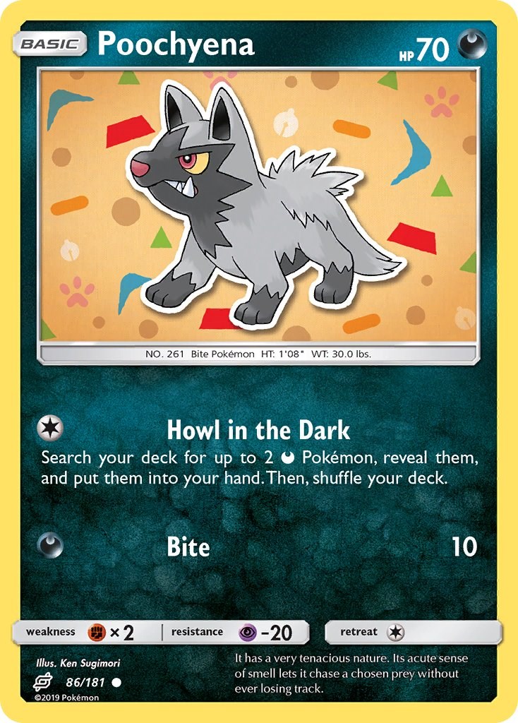 Poochyena card artwork