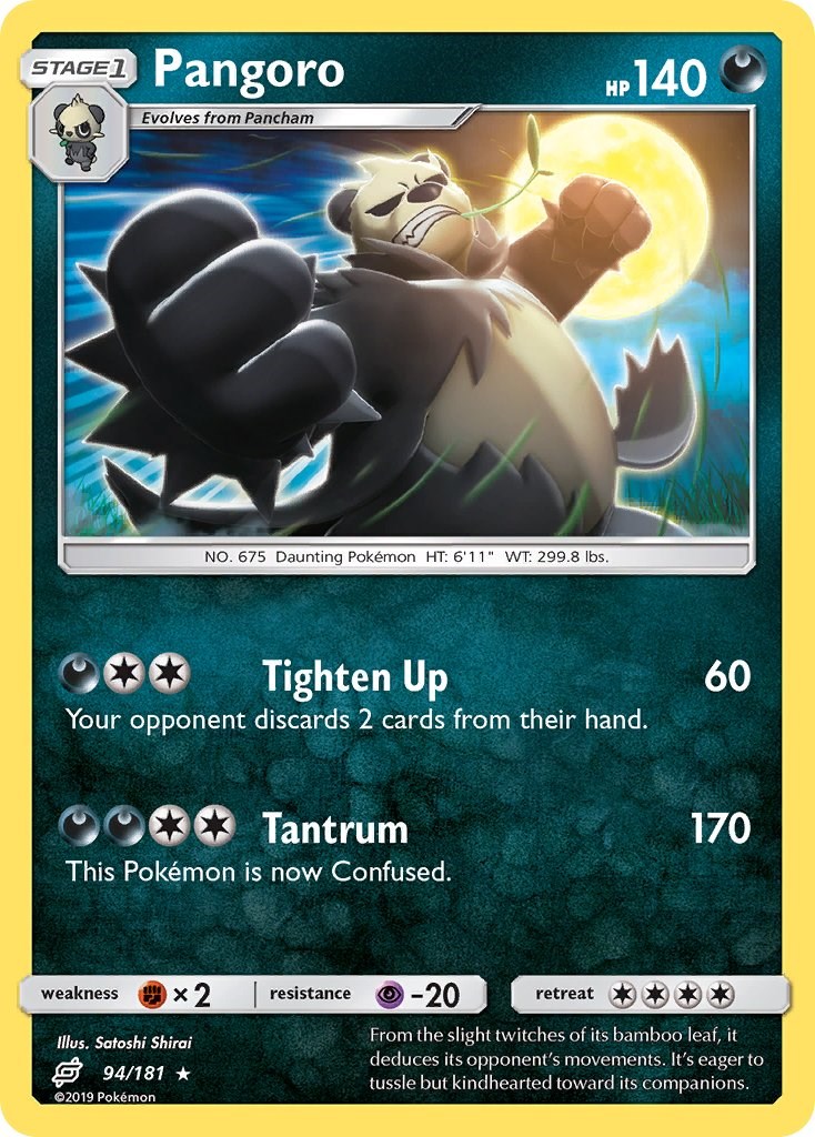 Pangoro card artwork