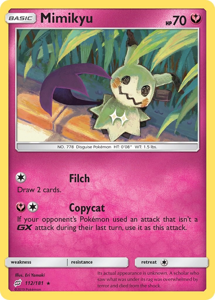 Mimikyu card artwork